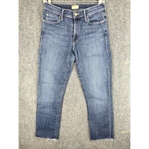 Mother Jeans Womens 27 The Rascal Ankle Snippet Girl Crush Distressed Frayed